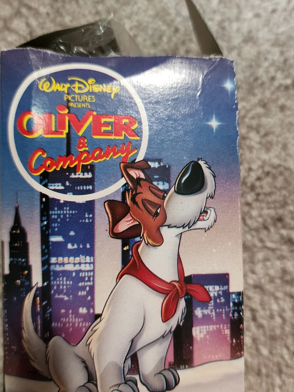 Vintage 1988 McDonald's Plush Ornament Dodger of Oliver & Co.